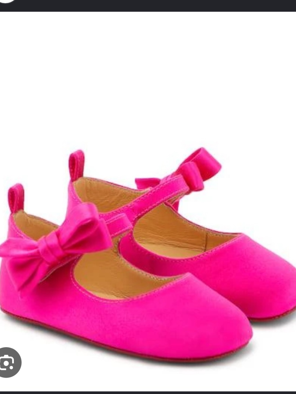 Christian Louboutin Lou Babe Crepe Satin Ballerinas